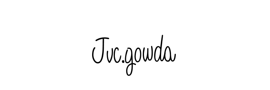 How to Draw Jvc.gowda signature style? Angelique-Rose-font-FFP is a latest design signature styles for name Jvc.gowda. Jvc.gowda signature style 5 images and pictures png