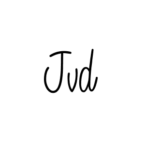 Make a beautiful signature design for name Jvd. Use this online signature maker to create a handwritten signature for free. Jvd signature style 5 images and pictures png