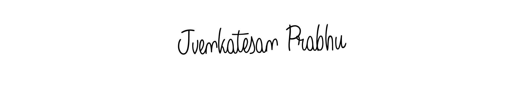 Make a beautiful signature design for name Jvenkatesan Prabhu. With this signature (Angelique-Rose-font-FFP) style, you can create a handwritten signature for free. Jvenkatesan Prabhu signature style 5 images and pictures png