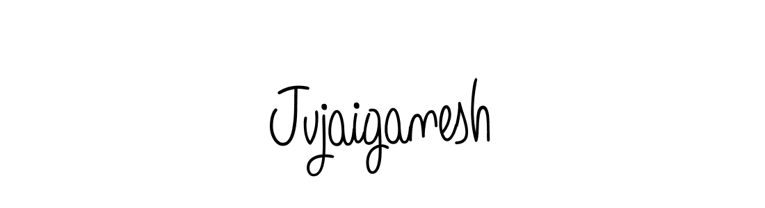 Use a signature maker to create a handwritten signature online. With this signature software, you can design (Angelique-Rose-font-FFP) your own signature for name Jvjaiganesh. Jvjaiganesh signature style 5 images and pictures png
