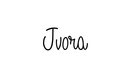 Design your own signature with our free online signature maker. With this signature software, you can create a handwritten (Angelique-Rose-font-FFP) signature for name Jvora. Jvora signature style 5 images and pictures png