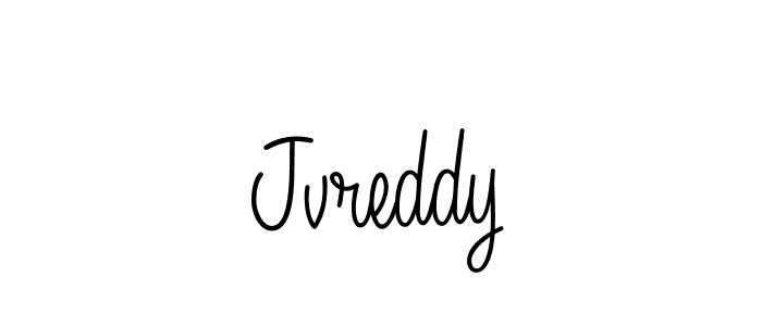 Use a signature maker to create a handwritten signature online. With this signature software, you can design (Angelique-Rose-font-FFP) your own signature for name Jvreddy. Jvreddy signature style 5 images and pictures png