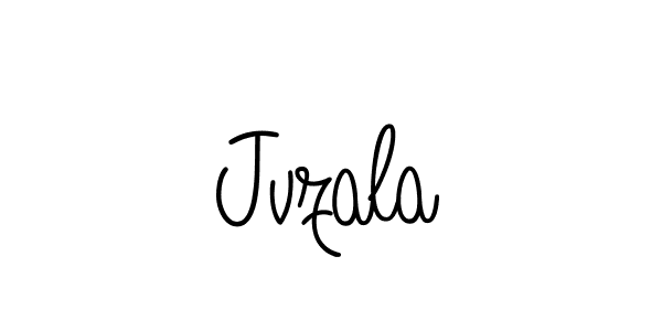 Use a signature maker to create a handwritten signature online. With this signature software, you can design (Angelique-Rose-font-FFP) your own signature for name Jvzala. Jvzala signature style 5 images and pictures png