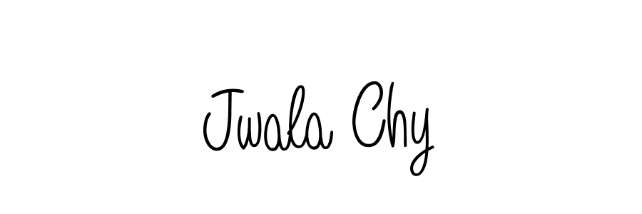 You should practise on your own different ways (Angelique-Rose-font-FFP) to write your name (Jwala Chy) in signature. don't let someone else do it for you. Jwala Chy signature style 5 images and pictures png