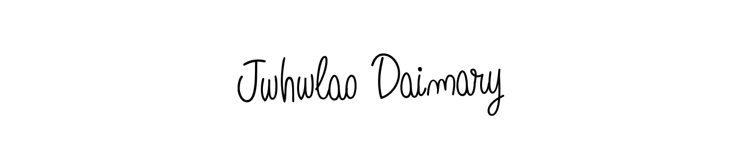 if you are searching for the best signature style for your name Jwhwlao Daimary. so please give up your signature search. here we have designed multiple signature styles  using Angelique-Rose-font-FFP. Jwhwlao Daimary signature style 5 images and pictures png