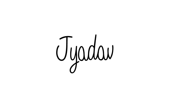 The best way (Angelique-Rose-font-FFP) to make a short signature is to pick only two or three words in your name. The name Jyadav include a total of six letters. For converting this name. Jyadav signature style 5 images and pictures png