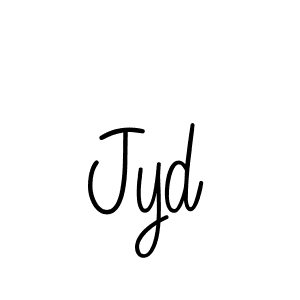 How to make Jyd name signature. Use Angelique-Rose-font-FFP style for creating short signs online. This is the latest handwritten sign. Jyd signature style 5 images and pictures png