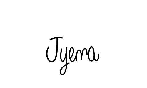 You should practise on your own different ways (Angelique-Rose-font-FFP) to write your name (Jyena) in signature. don't let someone else do it for you. Jyena signature style 5 images and pictures png