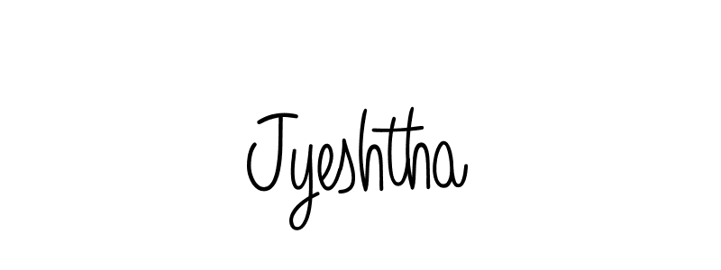 How to Draw Jyeshtha signature style? Angelique-Rose-font-FFP is a latest design signature styles for name Jyeshtha. Jyeshtha signature style 5 images and pictures png