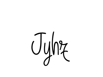 Make a beautiful signature design for name Jyhz. With this signature (Angelique-Rose-font-FFP) style, you can create a handwritten signature for free. Jyhz signature style 5 images and pictures png