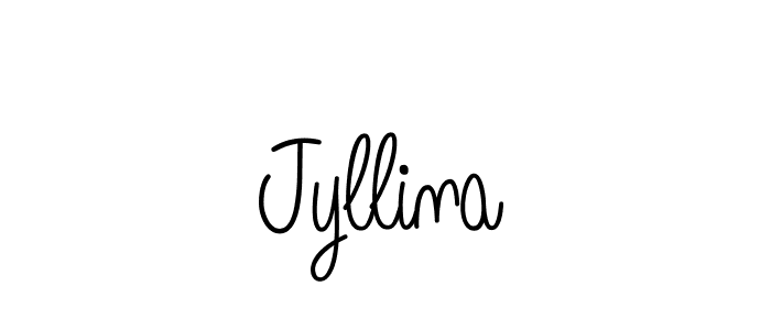 The best way (Angelique-Rose-font-FFP) to make a short signature is to pick only two or three words in your name. The name Jyllina include a total of six letters. For converting this name. Jyllina signature style 5 images and pictures png