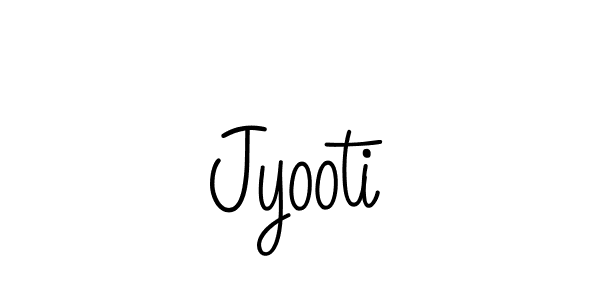 Make a beautiful signature design for name Jyooti. With this signature (Angelique-Rose-font-FFP) style, you can create a handwritten signature for free. Jyooti signature style 5 images and pictures png