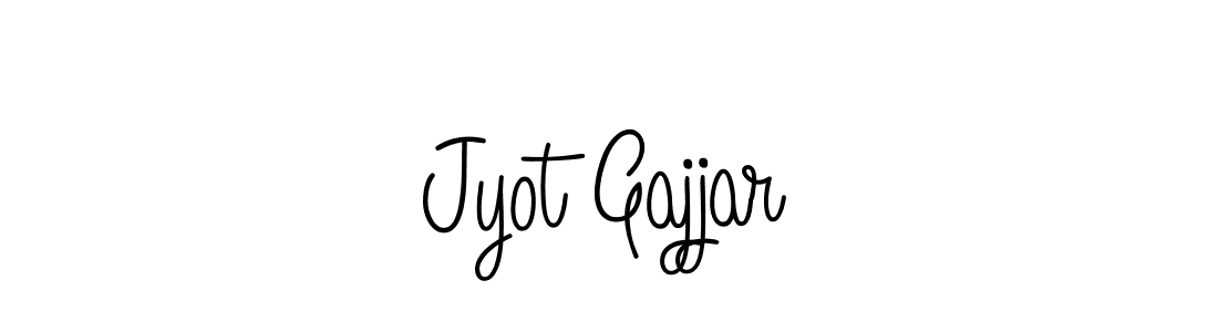 Use a signature maker to create a handwritten signature online. With this signature software, you can design (Angelique-Rose-font-FFP) your own signature for name Jyot Gajjar. Jyot Gajjar signature style 5 images and pictures png