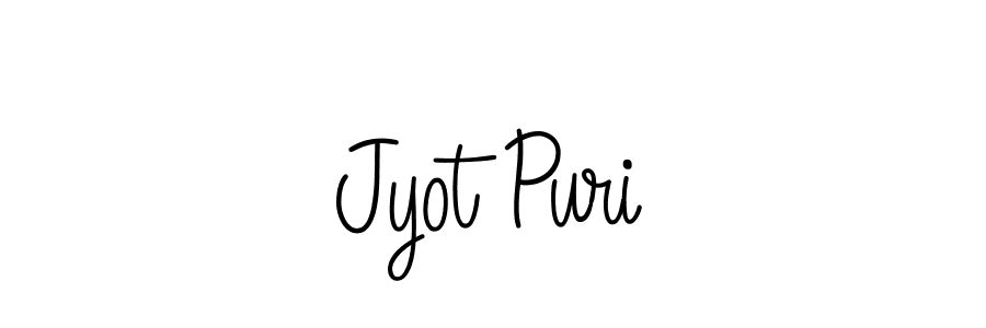 How to make Jyot Puri signature? Angelique-Rose-font-FFP is a professional autograph style. Create handwritten signature for Jyot Puri name. Jyot Puri signature style 5 images and pictures png