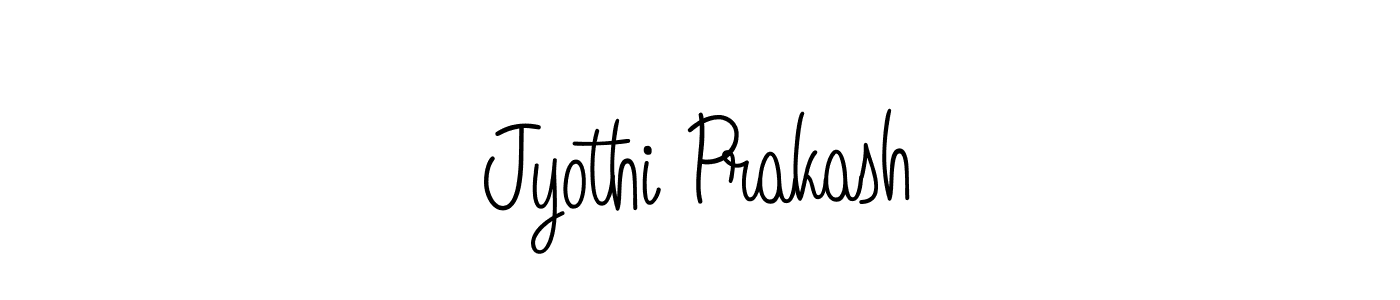 You should practise on your own different ways (Angelique-Rose-font-FFP) to write your name (Jyothi Prakash) in signature. don't let someone else do it for you. Jyothi Prakash signature style 5 images and pictures png