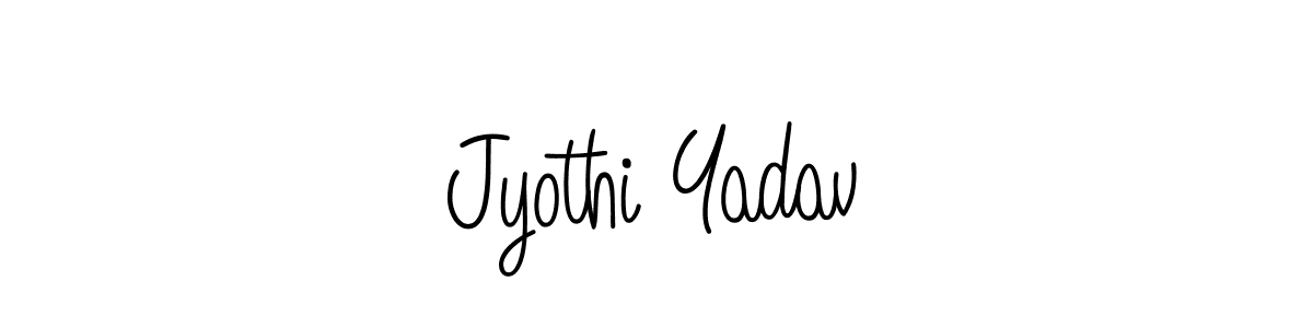 This is the best signature style for the Jyothi Yadav name. Also you like these signature font (Angelique-Rose-font-FFP). Mix name signature. Jyothi Yadav signature style 5 images and pictures png