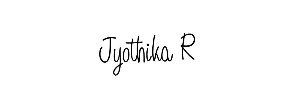 Create a beautiful signature design for name Jyothika R. With this signature (Angelique-Rose-font-FFP) fonts, you can make a handwritten signature for free. Jyothika R signature style 5 images and pictures png