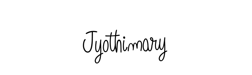 Jyothimary stylish signature style. Best Handwritten Sign (Angelique-Rose-font-FFP) for my name. Handwritten Signature Collection Ideas for my name Jyothimary. Jyothimary signature style 5 images and pictures png