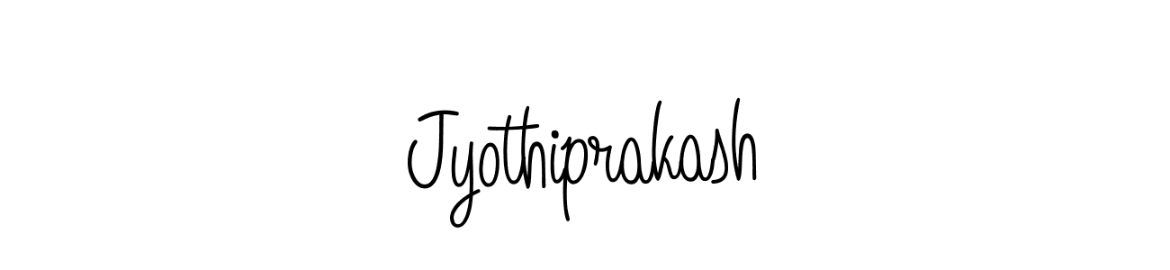 Jyothiprakash stylish signature style. Best Handwritten Sign (Angelique-Rose-font-FFP) for my name. Handwritten Signature Collection Ideas for my name Jyothiprakash. Jyothiprakash signature style 5 images and pictures png