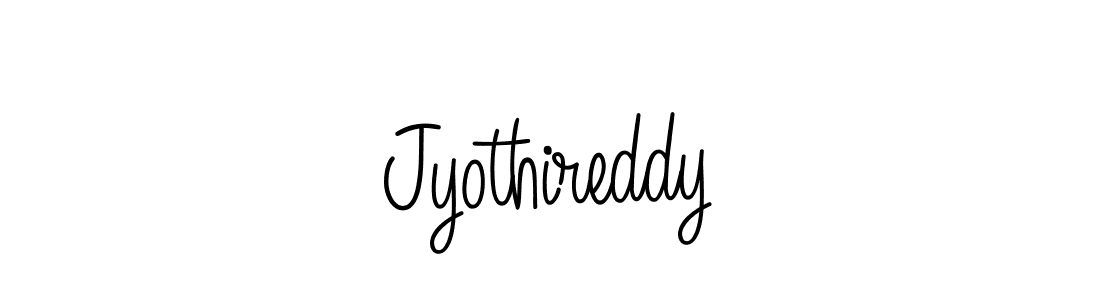 Design your own signature with our free online signature maker. With this signature software, you can create a handwritten (Angelique-Rose-font-FFP) signature for name Jyothireddy. Jyothireddy signature style 5 images and pictures png
