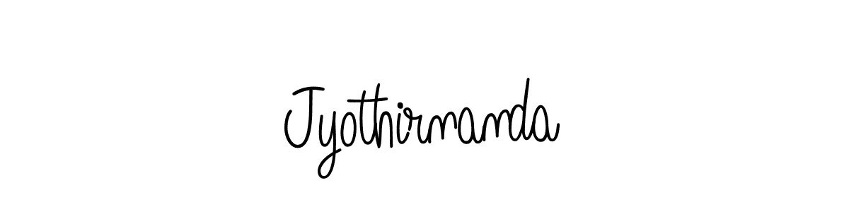 You should practise on your own different ways (Angelique-Rose-font-FFP) to write your name (Jyothirnanda) in signature. don't let someone else do it for you. Jyothirnanda signature style 5 images and pictures png