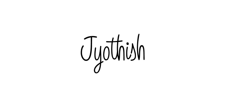 Use a signature maker to create a handwritten signature online. With this signature software, you can design (Angelique-Rose-font-FFP) your own signature for name Jyothish. Jyothish signature style 5 images and pictures png