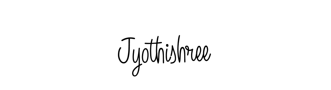 Create a beautiful signature design for name Jyothishree. With this signature (Angelique-Rose-font-FFP) fonts, you can make a handwritten signature for free. Jyothishree signature style 5 images and pictures png