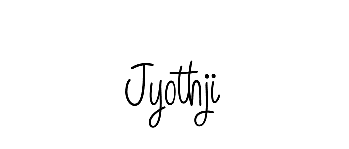 Jyothji stylish signature style. Best Handwritten Sign (Angelique-Rose-font-FFP) for my name. Handwritten Signature Collection Ideas for my name Jyothji. Jyothji signature style 5 images and pictures png