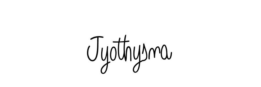 Use a signature maker to create a handwritten signature online. With this signature software, you can design (Angelique-Rose-font-FFP) your own signature for name Jyothysna. Jyothysna signature style 5 images and pictures png