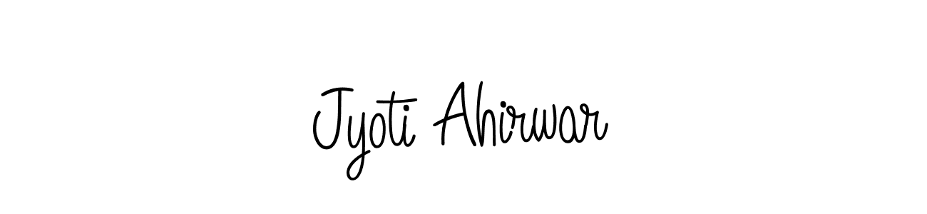 Make a beautiful signature design for name Jyoti Ahirwar. With this signature (Angelique-Rose-font-FFP) style, you can create a handwritten signature for free. Jyoti Ahirwar signature style 5 images and pictures png