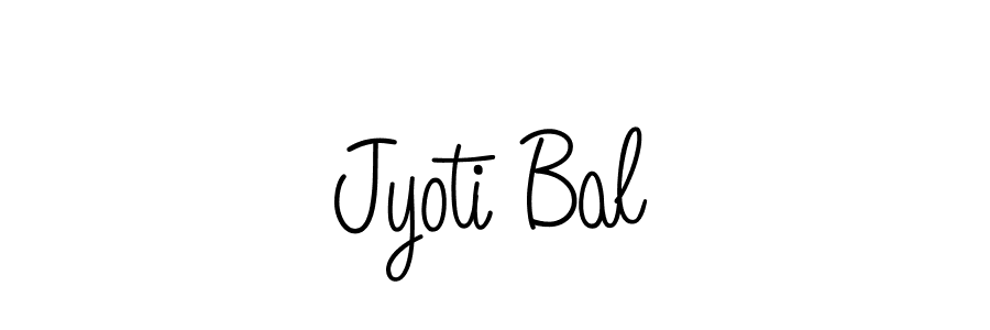 How to make Jyoti Bal name signature. Use Angelique-Rose-font-FFP style for creating short signs online. This is the latest handwritten sign. Jyoti Bal signature style 5 images and pictures png