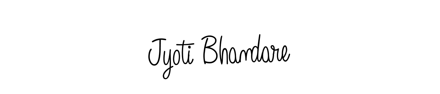 Make a beautiful signature design for name Jyoti Bhandare. With this signature (Angelique-Rose-font-FFP) style, you can create a handwritten signature for free. Jyoti Bhandare signature style 5 images and pictures png