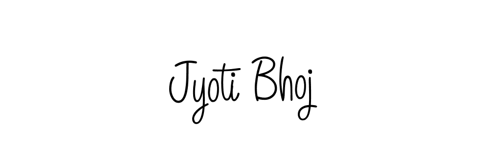 Make a beautiful signature design for name Jyoti Bhoj. With this signature (Angelique-Rose-font-FFP) style, you can create a handwritten signature for free. Jyoti Bhoj signature style 5 images and pictures png