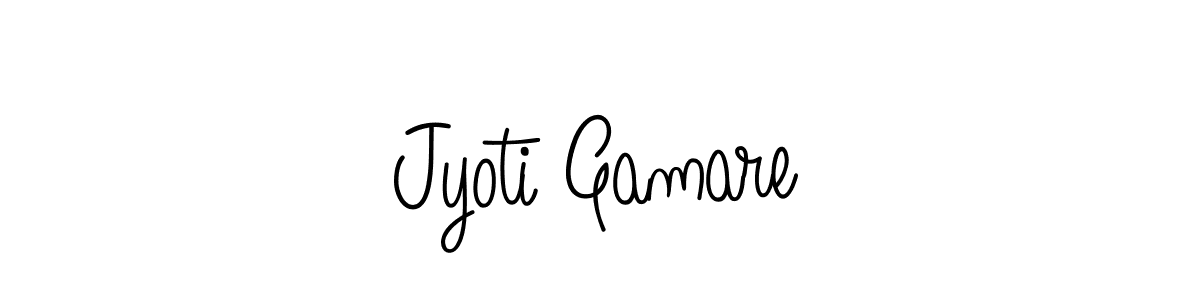 Use a signature maker to create a handwritten signature online. With this signature software, you can design (Angelique-Rose-font-FFP) your own signature for name Jyoti Gamare. Jyoti Gamare signature style 5 images and pictures png