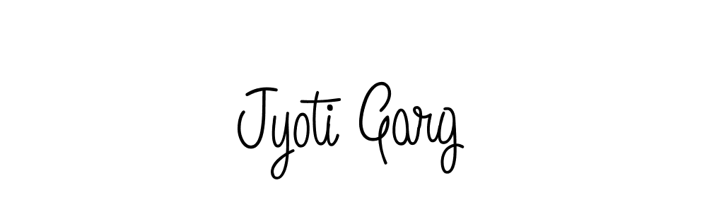 Make a beautiful signature design for name Jyoti Garg. With this signature (Angelique-Rose-font-FFP) style, you can create a handwritten signature for free. Jyoti Garg signature style 5 images and pictures png