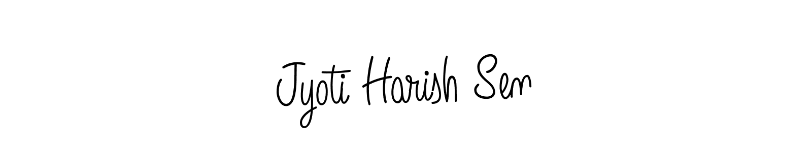 Use a signature maker to create a handwritten signature online. With this signature software, you can design (Angelique-Rose-font-FFP) your own signature for name Jyoti Harish Sen. Jyoti Harish Sen signature style 5 images and pictures png