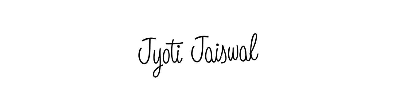 Make a beautiful signature design for name Jyoti Jaiswal. With this signature (Angelique-Rose-font-FFP) style, you can create a handwritten signature for free. Jyoti Jaiswal signature style 5 images and pictures png