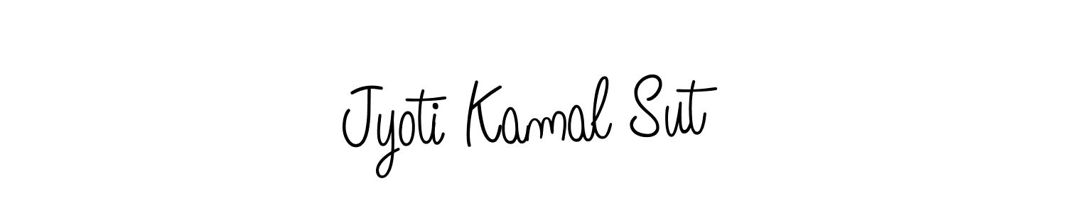 The best way (Angelique-Rose-font-FFP) to make a short signature is to pick only two or three words in your name. The name Jyoti Kamal Sut include a total of six letters. For converting this name. Jyoti Kamal Sut signature style 5 images and pictures png