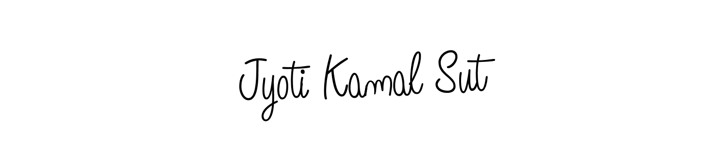 The best way (Angelique-Rose-font-FFP) to make a short signature is to pick only two or three words in your name. The name Jyoti Kamal Sut include a total of six letters. For converting this name. Jyoti Kamal Sut signature style 5 images and pictures png