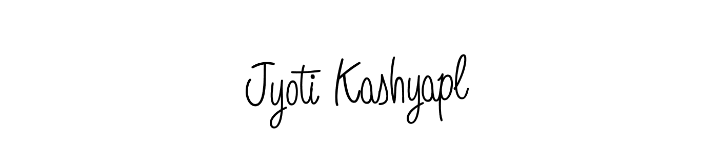 How to make Jyoti Kashyapl signature? Angelique-Rose-font-FFP is a professional autograph style. Create handwritten signature for Jyoti Kashyapl name. Jyoti Kashyapl signature style 5 images and pictures png