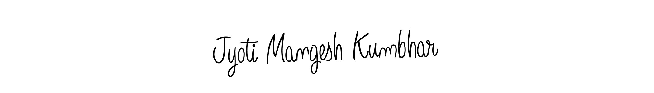 Make a beautiful signature design for name Jyoti Mangesh Kumbhar. Use this online signature maker to create a handwritten signature for free. Jyoti Mangesh Kumbhar signature style 5 images and pictures png