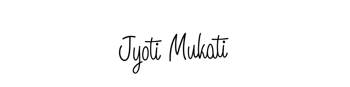 Use a signature maker to create a handwritten signature online. With this signature software, you can design (Angelique-Rose-font-FFP) your own signature for name Jyoti Mukati. Jyoti Mukati signature style 5 images and pictures png