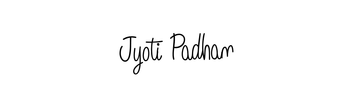 Use a signature maker to create a handwritten signature online. With this signature software, you can design (Angelique-Rose-font-FFP) your own signature for name Jyoti Padhan. Jyoti Padhan signature style 5 images and pictures png