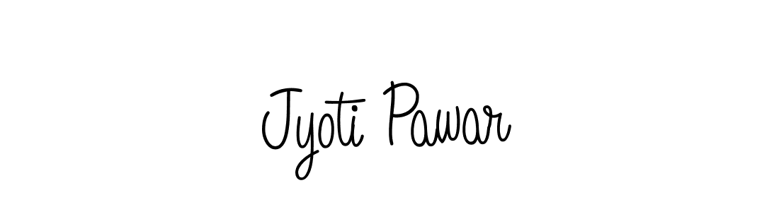 Jyoti Pawar stylish signature style. Best Handwritten Sign (Angelique-Rose-font-FFP) for my name. Handwritten Signature Collection Ideas for my name Jyoti Pawar. Jyoti Pawar signature style 5 images and pictures png