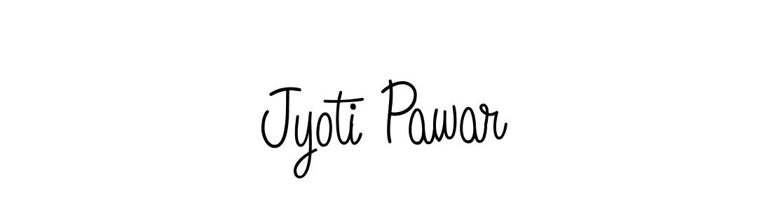 Design your own signature with our free online signature maker. With this signature software, you can create a handwritten (Angelique-Rose-font-FFP) signature for name Jyoti Pawar. Jyoti Pawar signature style 5 images and pictures png