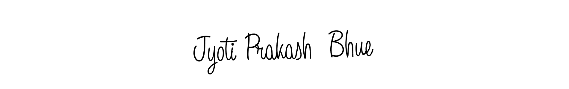 How to make Jyoti Prakash  Bhue name signature. Use Angelique-Rose-font-FFP style for creating short signs online. This is the latest handwritten sign. Jyoti Prakash  Bhue signature style 5 images and pictures png