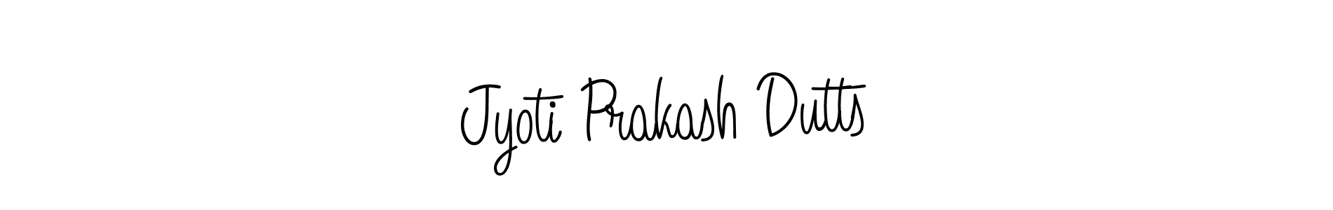 The best way (Angelique-Rose-font-FFP) to make a short signature is to pick only two or three words in your name. The name Jyoti Prakash Dutts include a total of six letters. For converting this name. Jyoti Prakash Dutts signature style 5 images and pictures png