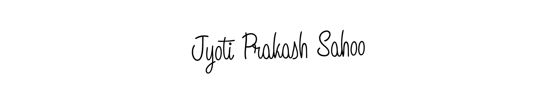 The best way (Angelique-Rose-font-FFP) to make a short signature is to pick only two or three words in your name. The name Jyoti Prakash Sahoo include a total of six letters. For converting this name. Jyoti Prakash Sahoo signature style 5 images and pictures png