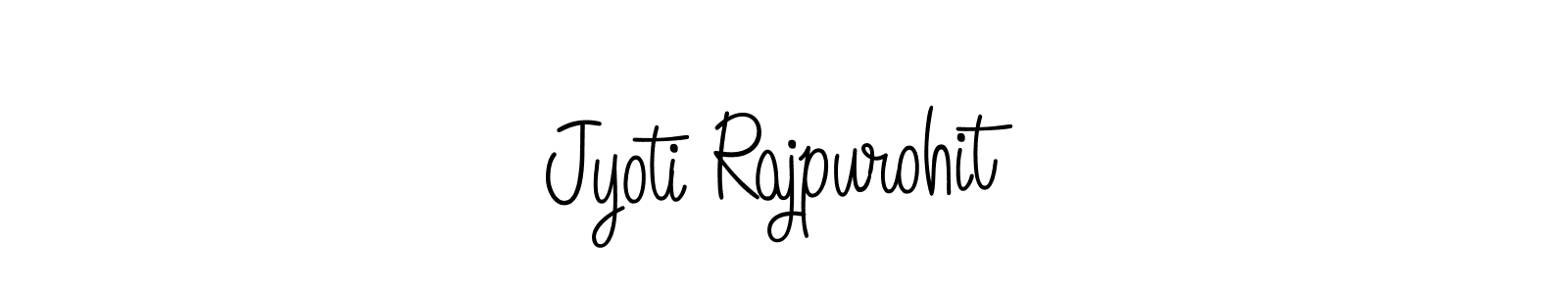 Make a beautiful signature design for name Jyoti Rajpurohit. With this signature (Angelique-Rose-font-FFP) style, you can create a handwritten signature for free. Jyoti Rajpurohit signature style 5 images and pictures png