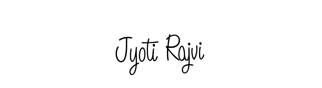 Make a beautiful signature design for name Jyoti Rajvi. With this signature (Angelique-Rose-font-FFP) style, you can create a handwritten signature for free. Jyoti Rajvi signature style 5 images and pictures png